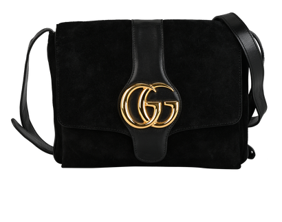 Arli, &pound;750, Handbags, Black, Leather/Suede, Front view